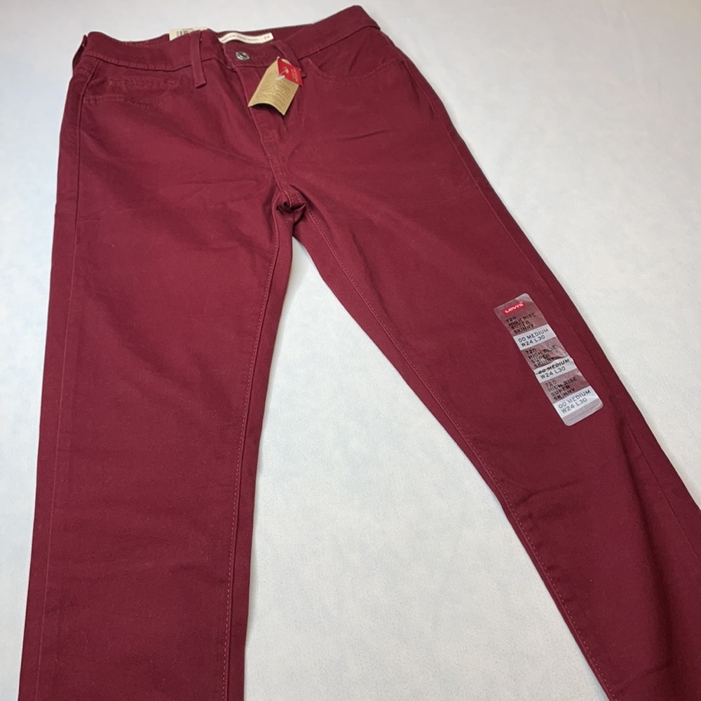 LEVI'S WOMEN'S 720 HIGH RISE SUPER SKINNY JEANS SIZE 24 - Picture 9 of 9